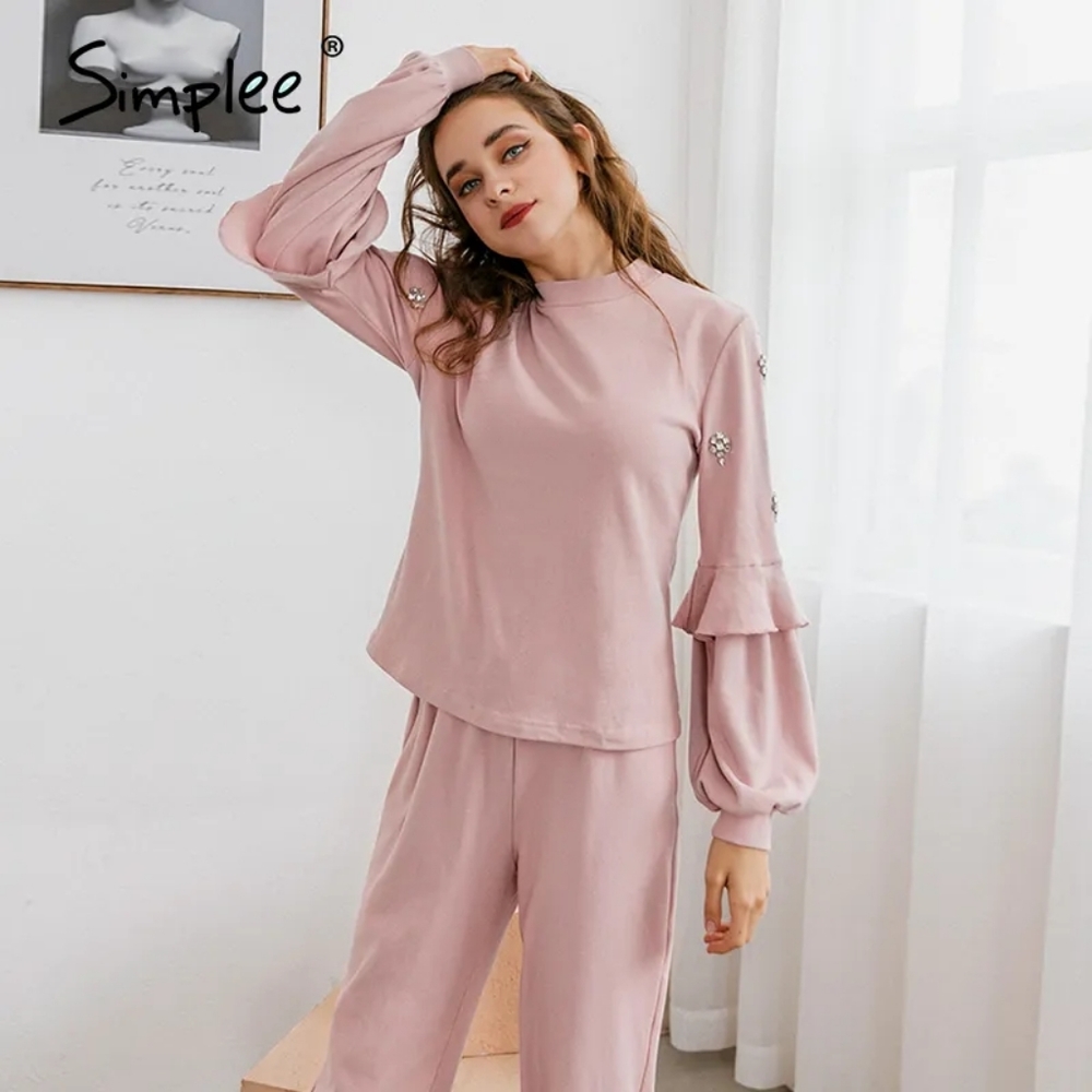 2pc Pink Lounge Set - Picture 4 of 6